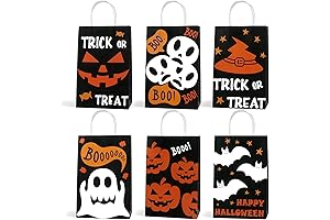 STEFORD Halloween Treat Bags with Handles (24 Pack)