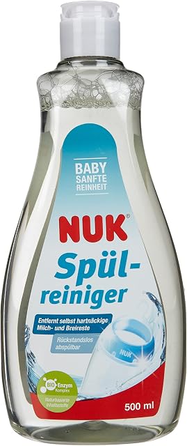Płyn do mycia butelek dla niemowląt NUK | 500 ml | Idealny do mycia butelek, smoczków i innych akcesoriów dla niemowląt | Bezzapachowy | Neutralne pH