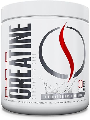 Purus Labs Foundation Series Creatina en polvo Creatina micronizada 100% ultra pura para fuerza, masa, potencia, recuperación 30 porciones (sin