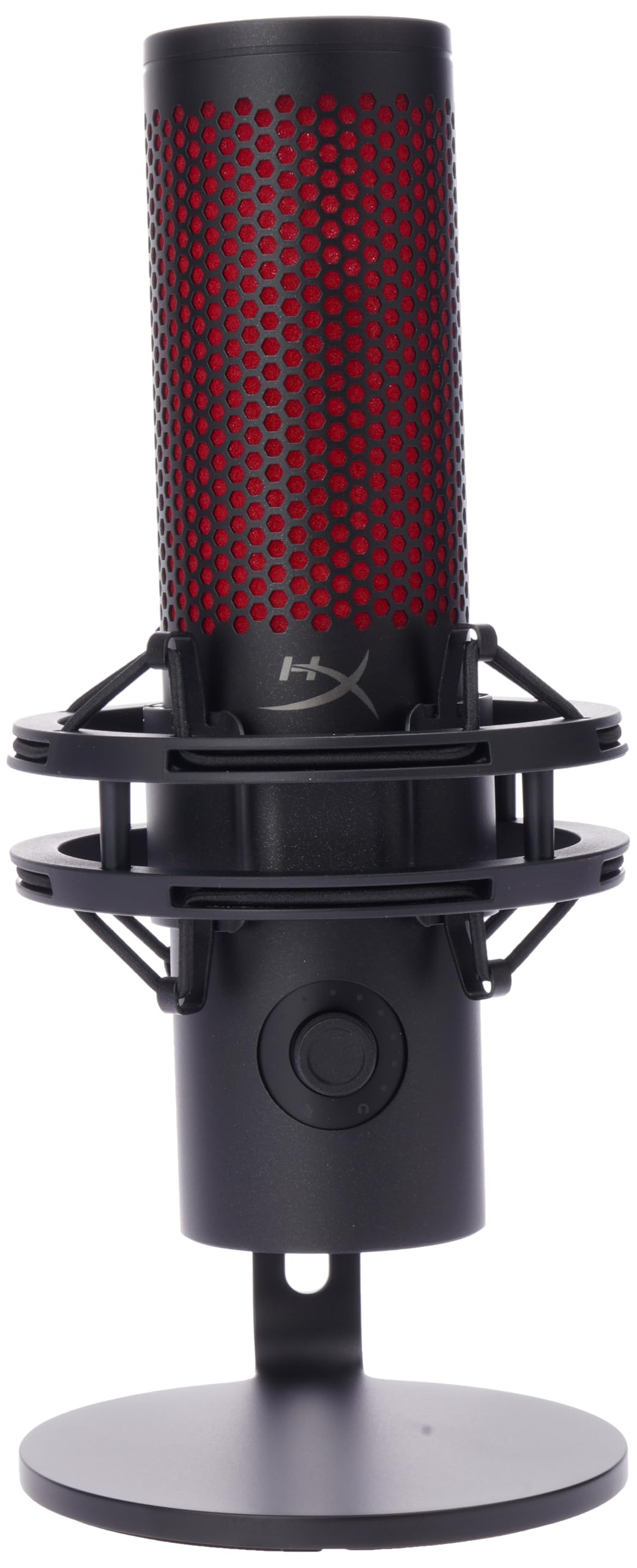 HyperX QuadCast 2 - Microfono USB per Gaming, Streaming e Podcasting, con controlli integrati, illuminazione LED, supporto antiurto rimovibile, PC, Mac, PS5, PS4, USB-C, colore: nero