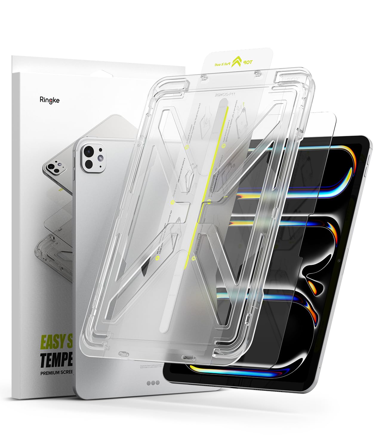 Ringke Easy Slide Tempered Glass Compatible with iPad Pro 13 inch (M4, 2024), 9H Hardness HD Quality Clear Anti-Scratch Screen Protector Film with Easy Installation Tool (B0D6Z8X11T) Amazon Price History, Amazon Price Tracker