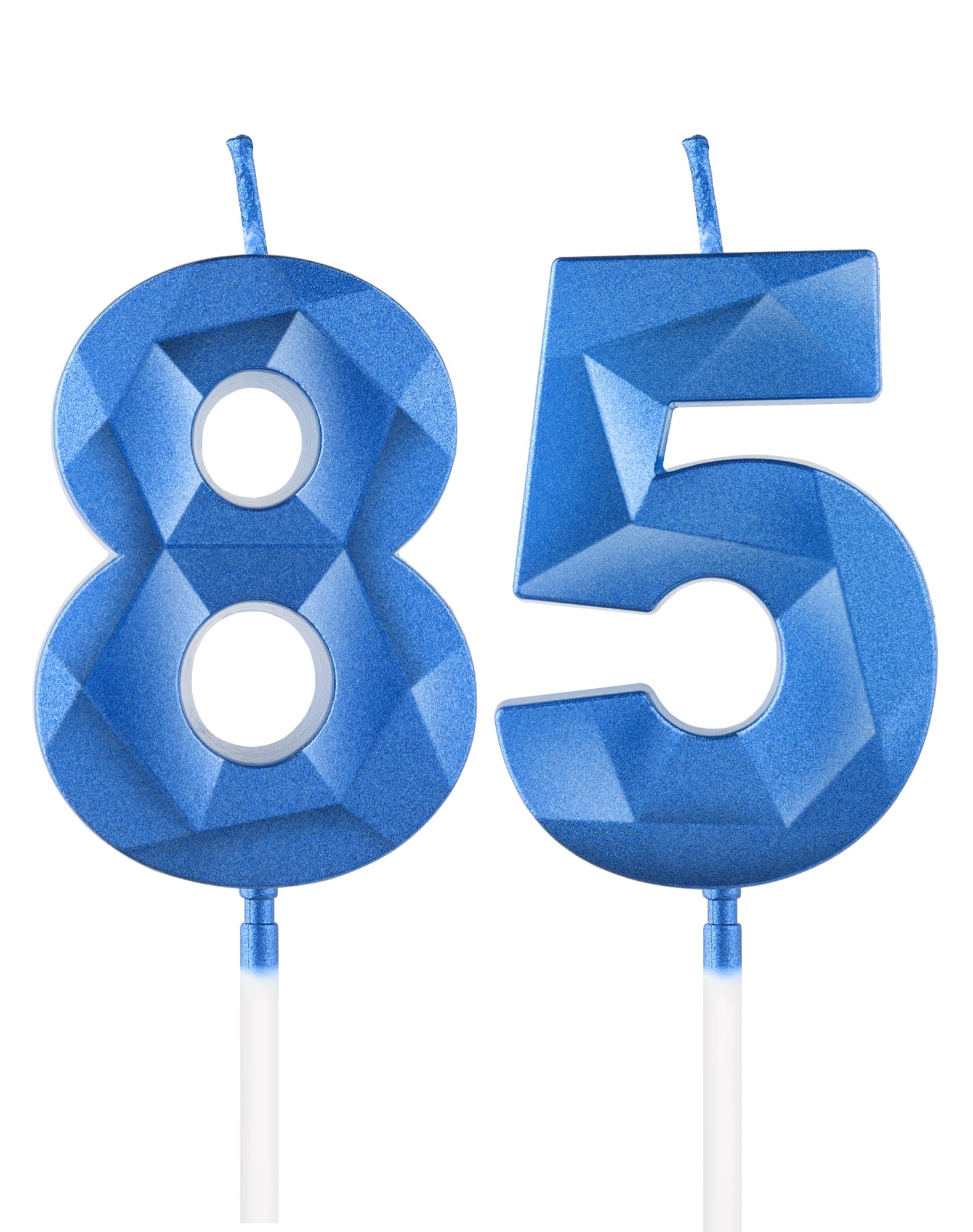 Royal Blue 13th Birthday Candles, 3D Number 13 Candle for Cake, Boy Girl 13th Birthday Decorations,Sapphire Candle Topper Blue Cake Decorations for Birthday Party Wedding Anniversary Supplies — view 241