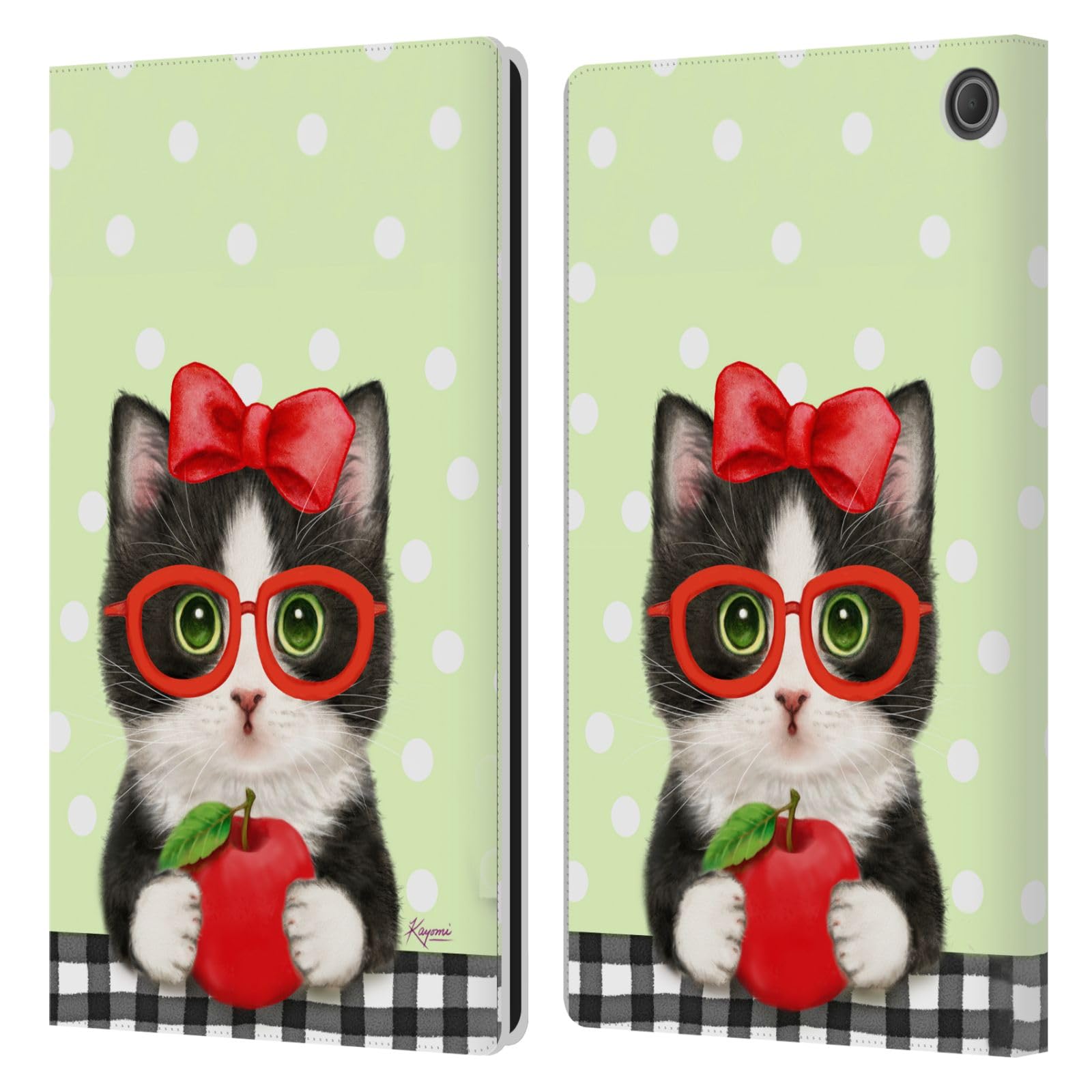Coque Fire Max 11 cuir étui portefeuille chat professeur graphique - 7