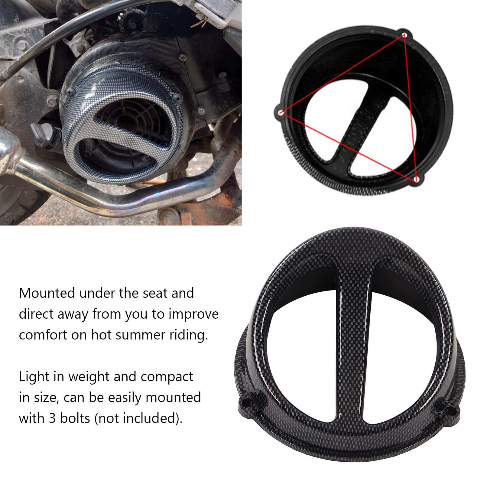 Raguso Copri Ventola Di Raffreddamento Del Motore, ABS Resistente