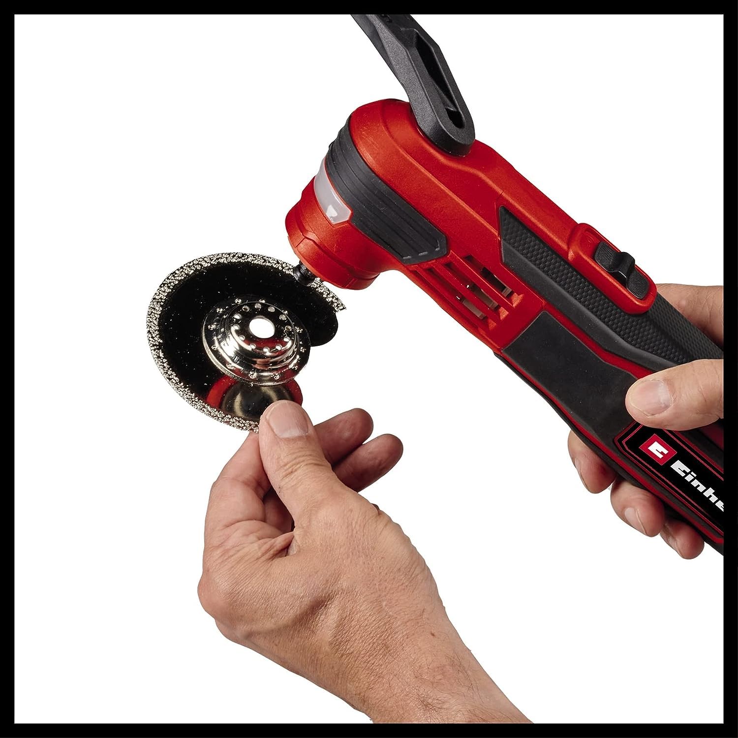 Einhell Outil multifonction TE-MG 350 EQ (350 W, vitesse d’oscillation variable de 22 000 à 40 000 oscillations/min) Livré avec coffret et accessoires