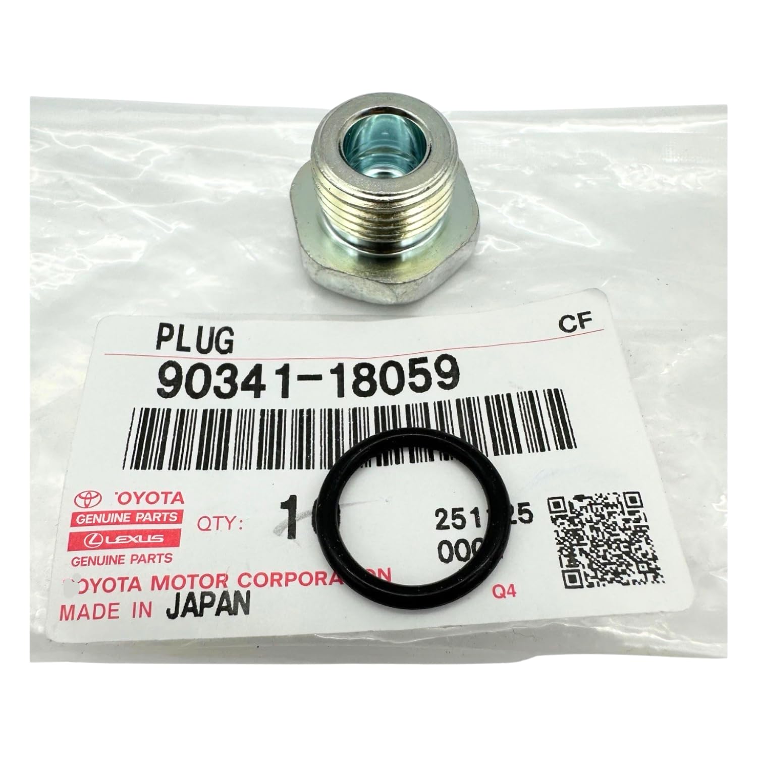 Amazon.com: Genuine 90341-18059 TRANSMISSION OIL FILL PLUG WITH O