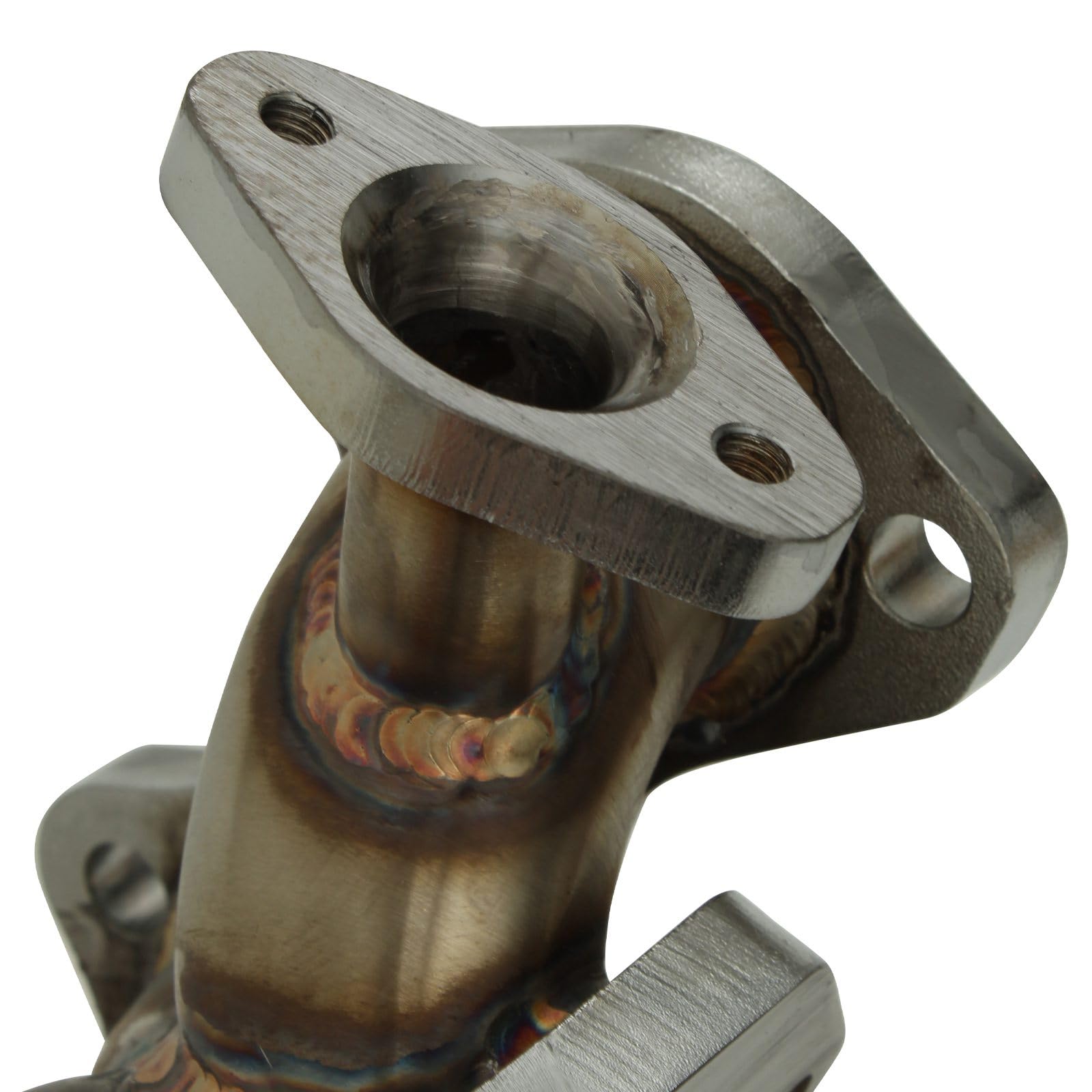 Sistema di scarico collettore di scarico da 4,4 cm, compatibile con BMW E90 Serie 3 320d 2.0l 2007-2011 berlina modelli berlina in acciaio inox prestazioni scarico aggiornamento