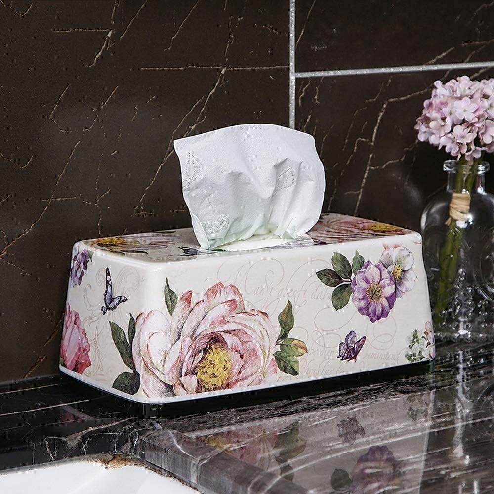 Tissue Box Cover Holder Bathroom Accessories Decor European Handicrafts Melamine Tissue Box Cover