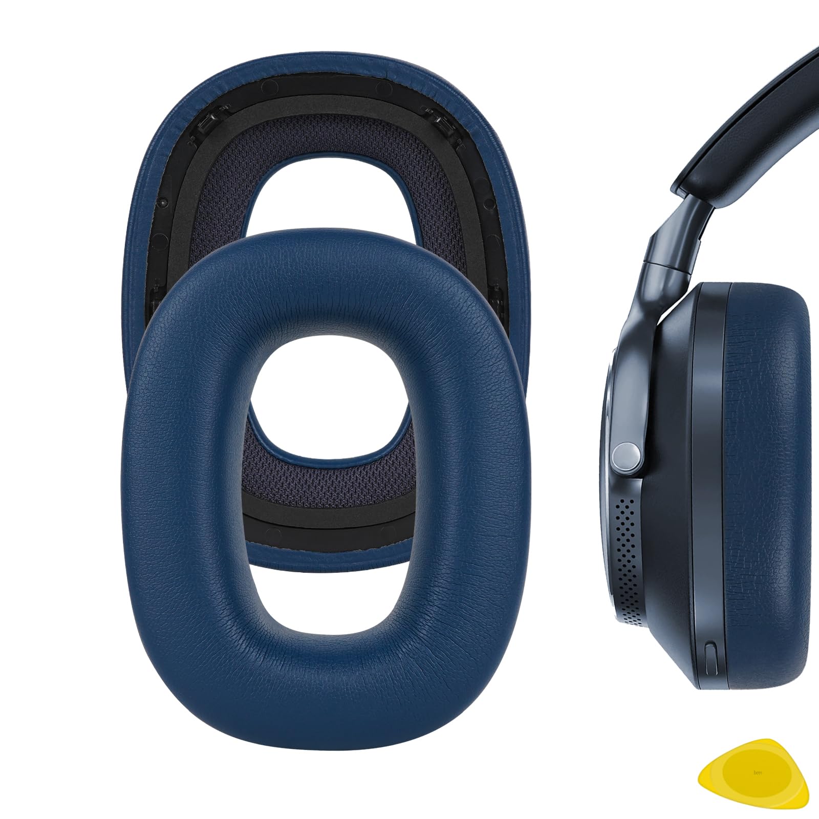 Geekria Replacement Ear Pads Compatible with Bowers & Wilkins Px8, Px7 S2 (Do Not Fit Px7, Px7S2e) Headphones Ear Cushions, Repair Parts (Blue)