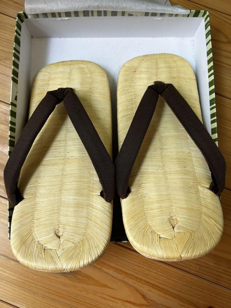 Amazon.co.jp: 東京浅草 富士屋 雪駄 南部表本畳6枚重 牛革底 