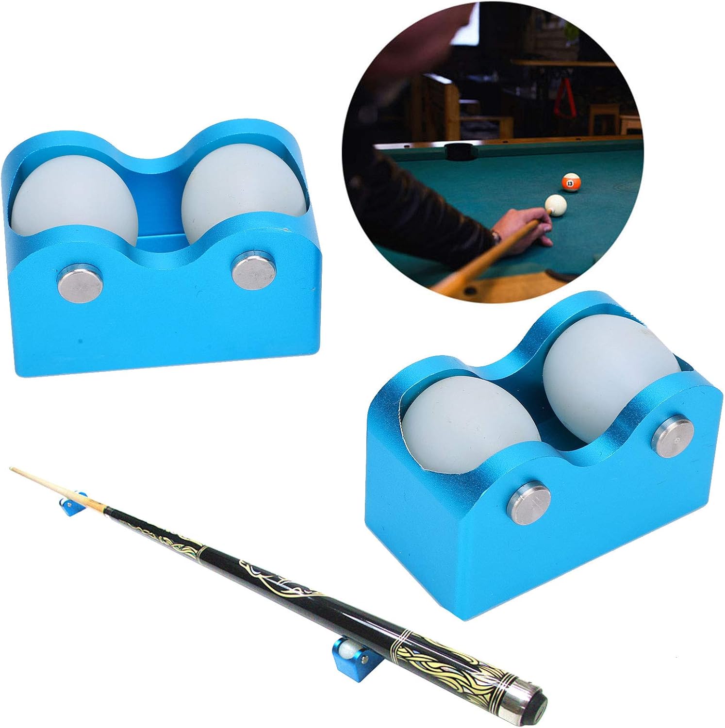 Pool Straightness Checker, 228g Pool Cue Straightness Checker, Safe Plastic + Aluminum Upgraded Lightweight Design Table Tennis Cue for Billiard Cue