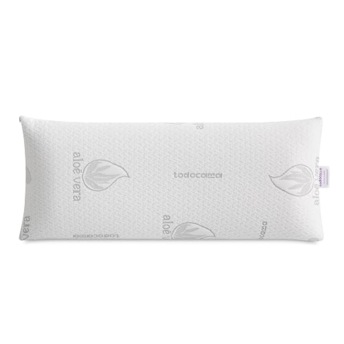 Todocama Almohada Viscoelástica Aloe Vera, Núcleo Compacto Viscoelástico para Ce