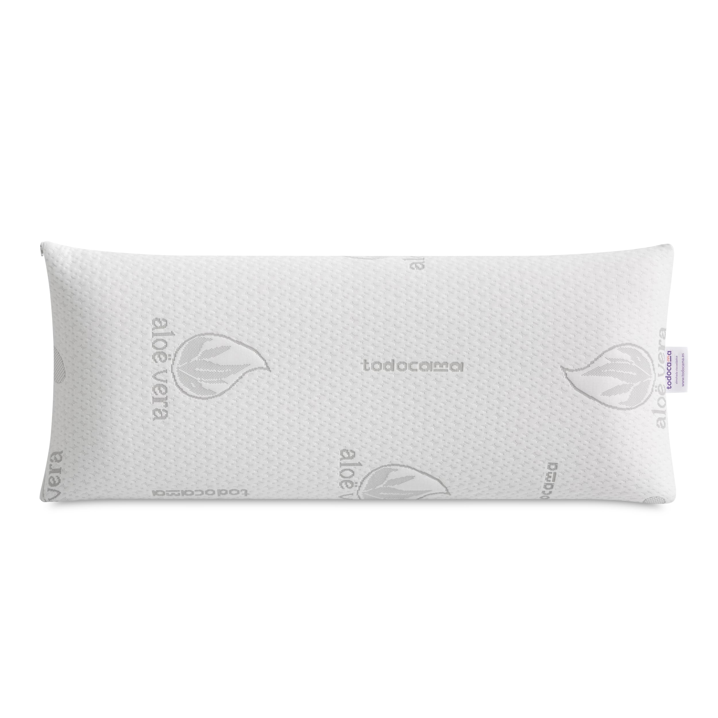 Todocama Almohada Viscoelástica Aloe Vera, Núcleo Compacto Viscoelástico para Cervicales y Cuello, Firmeza Media-Alta, Doble Funda con Cremallera (90 cm). en oferta en Amazon