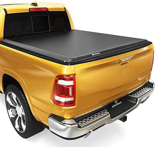Miniatura 9 de YITAMOTOR Cubierta suave para caja de camioneta plegable cuádruple compatible con Dodge Ram 1500 2009-2023 (solo 19-23), caja Fleetside de 6.4 pies