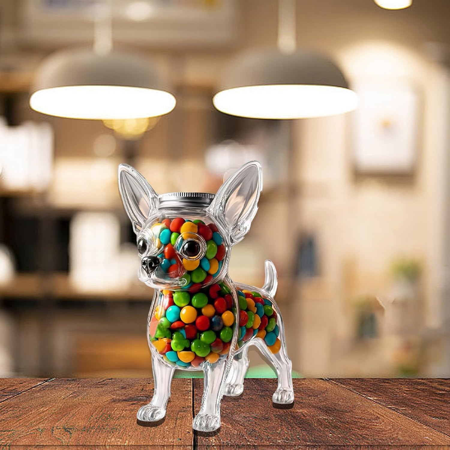 アニマルデザイン 気密キャンディージャー キッチン収納 犬 ビスケット コーヒースナック ペット愛好家 ホームデコレーション チワワ