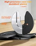 Rendpas Adjustable Dumbbell, 5-in-1/10-in-1, 25–55 lb Options, Quick-Lock Free Weights for Home Gym, Anti-Slip Handle, Single or Pair for Men & Women