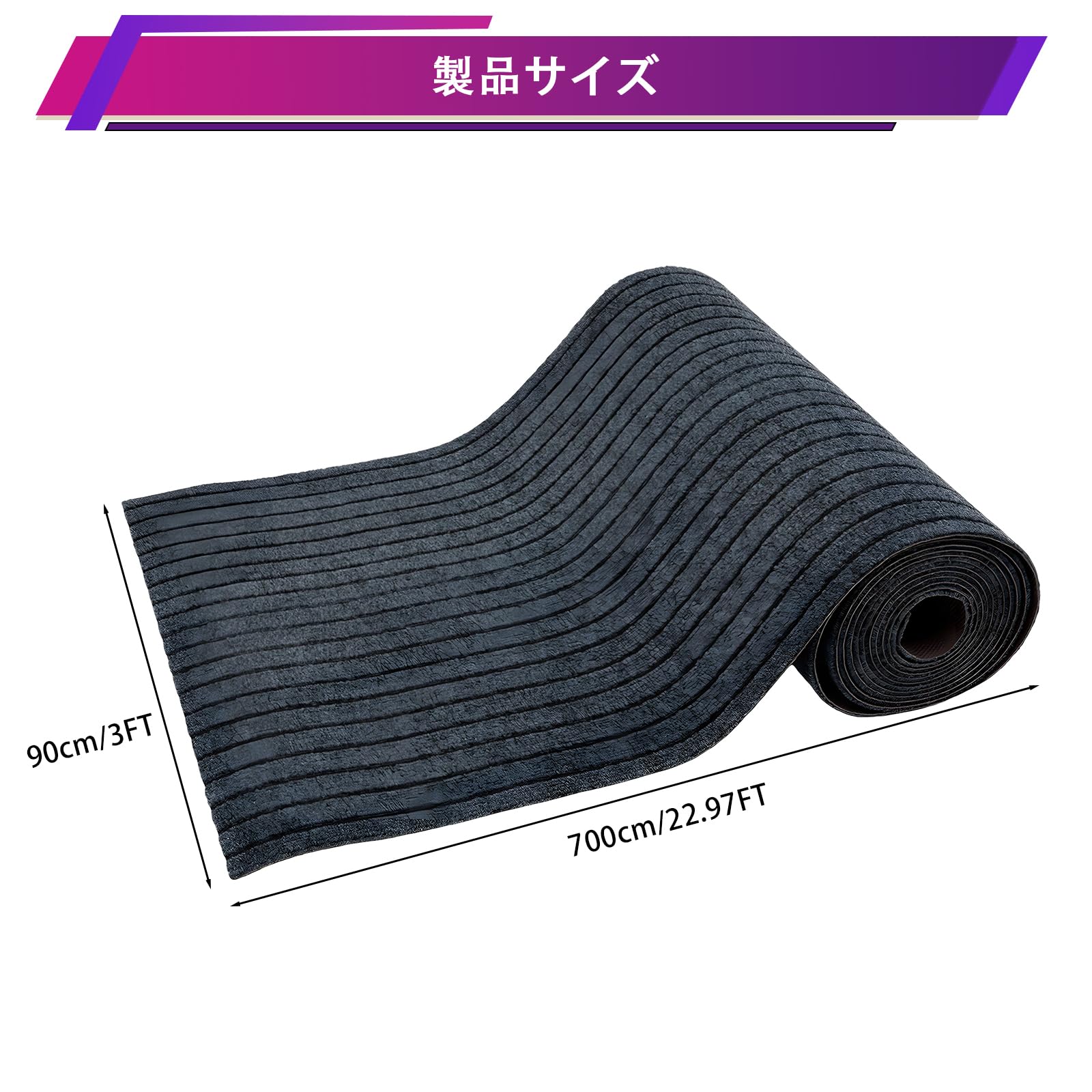 Amazon | 玄関マット ロングマット 0.9m×7m 長尺 カット自由 水洗い可