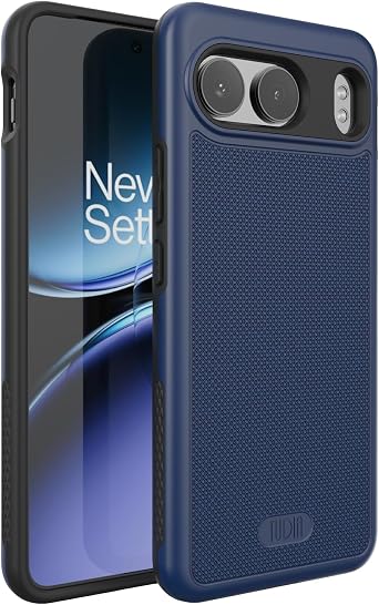 TUDIA MergeGrip [Military Grade] for OnePlus Nord 4 5G Case, [Drop Tested] Dual Layer Shockproof Slim Heavy Duty Tough Protective Phone Cases Cover Indigo Blue