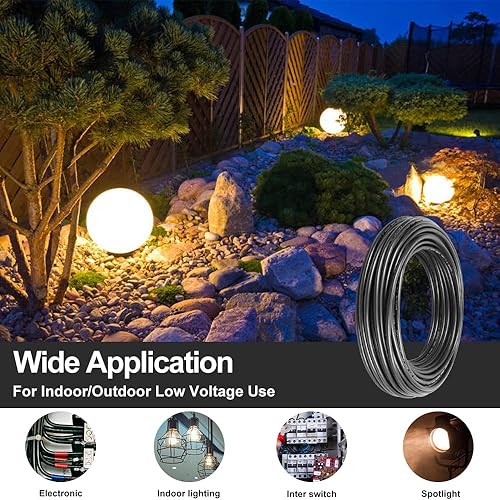 Miniatura 7 de Cable eléctrico de calibre 22 y 2 conductores, cable de conexión de cobre estañado rojo y negro de 22 AWG, cable de conexión de cobre estañado de