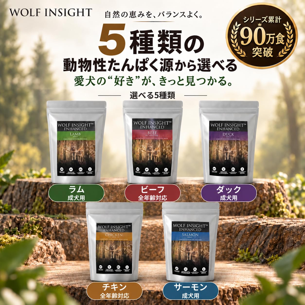 ⚪︎ウルフインサイト ドッグフード エンハンスト サーモン 1kg 5袋 Amazon.co.jp: 【獣医師推奨】ウルフインサイト ドッグフード