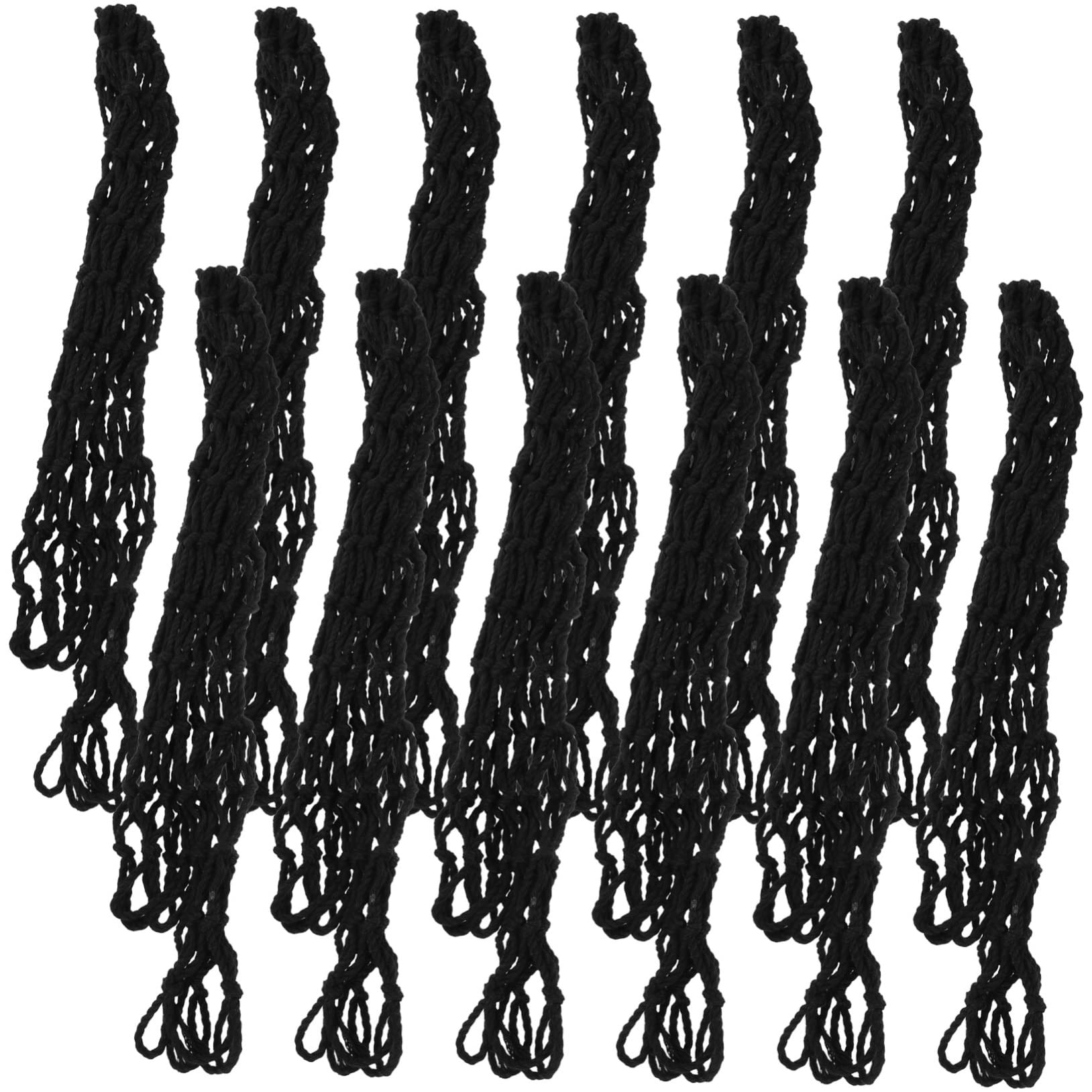 Gogogmee 12pcs Durable Cotton Billiard Net Pockets for Pool Tables Sturdy Billiard Storage Heavy-Duty Replacement Pockets for Snooker and Pool Accessories