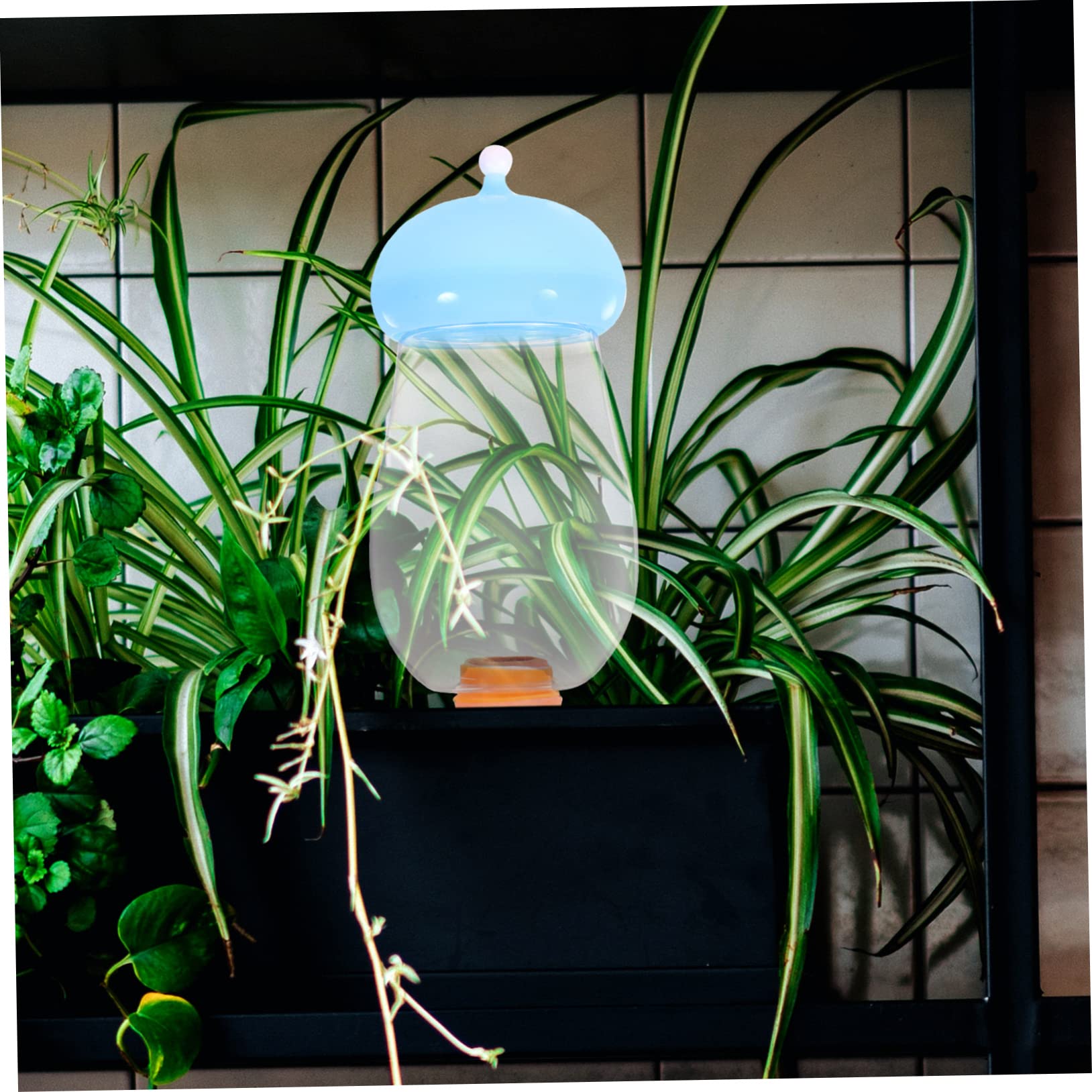 Kisangel 4 Piezas Dispositivo de Riego Automático Forma de para Plantas Sistema de Autorriego para Interiores y Exteriores