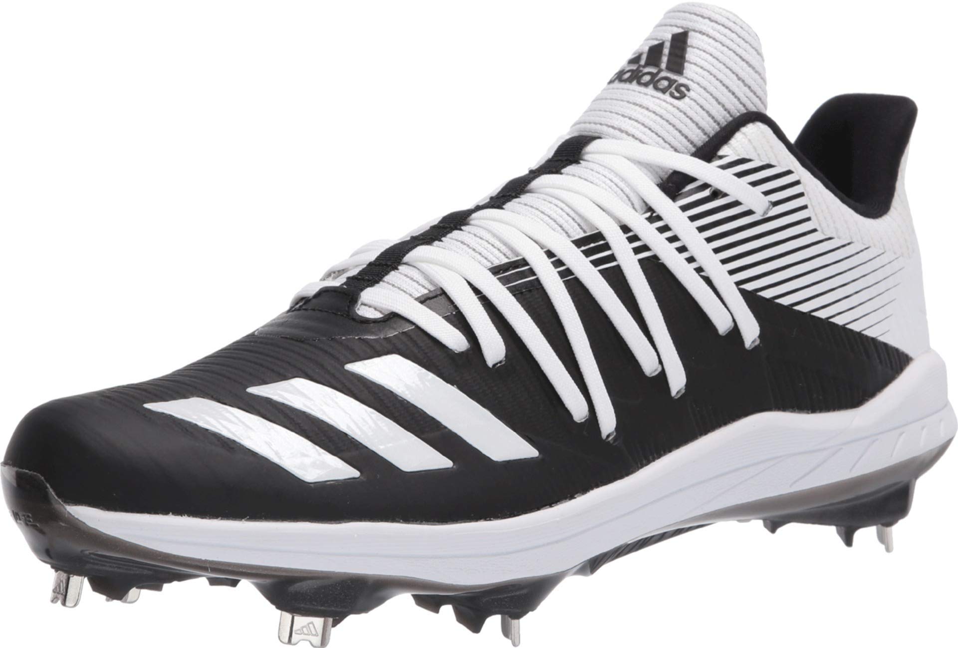 adidas Men's Adizero Afterburner 6 Black/White Baseball Cleats 14