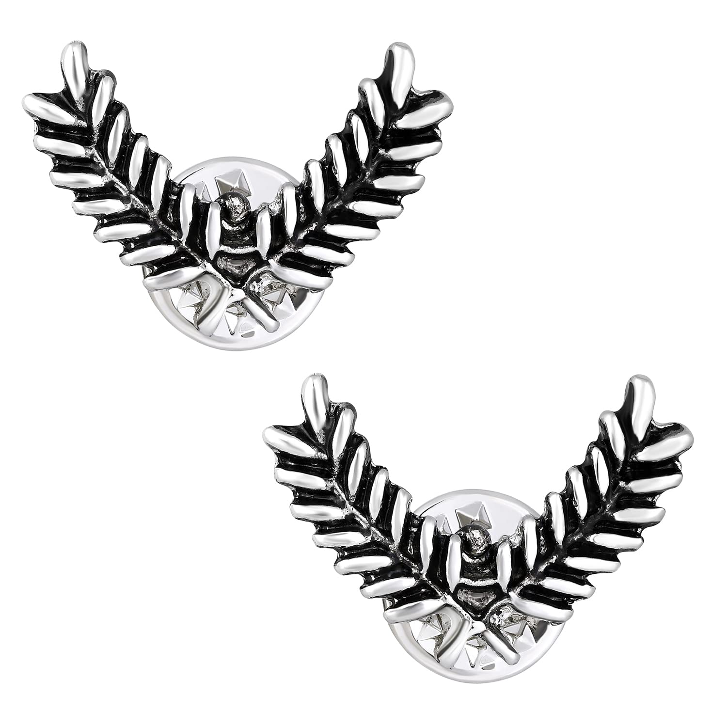 Cross Leaves Collar Pins Set for Formal Shirt,Blazer for Men (PACP1101104PR)-image-49