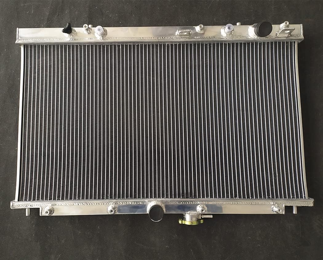 Full Aluminum Radiator + 2x Fans For 1998-2002 Honda Accord LX EX 3.0L Acura TL 3.2L AT/MT 1999 2000 2001