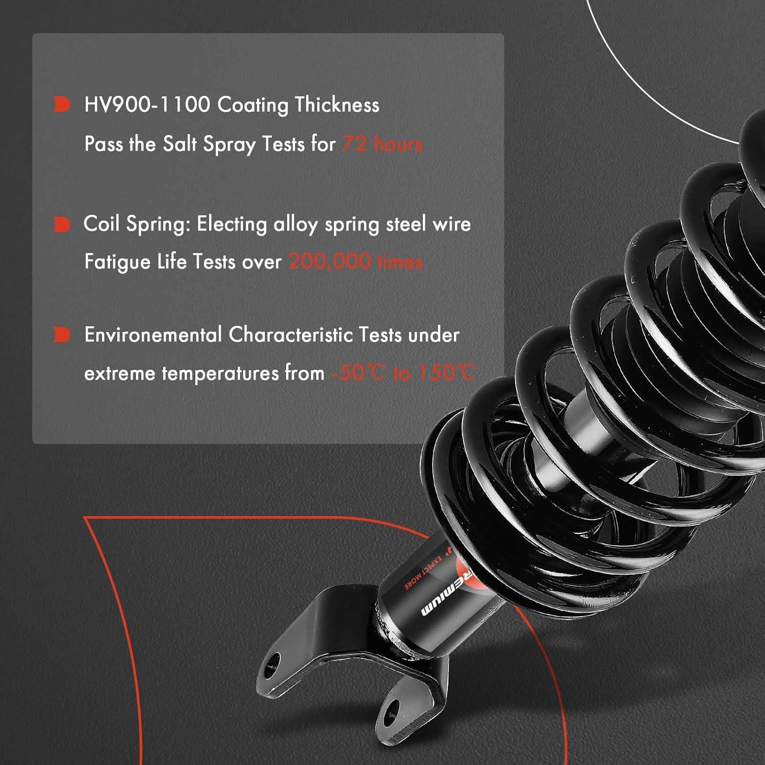 A-Premium Front and Rear Complete Strut and Coil Spring Assembly Compatible with Subaru Tribeca 2008-2014, B9 Tribeca 2006-2007, 4-PC Set