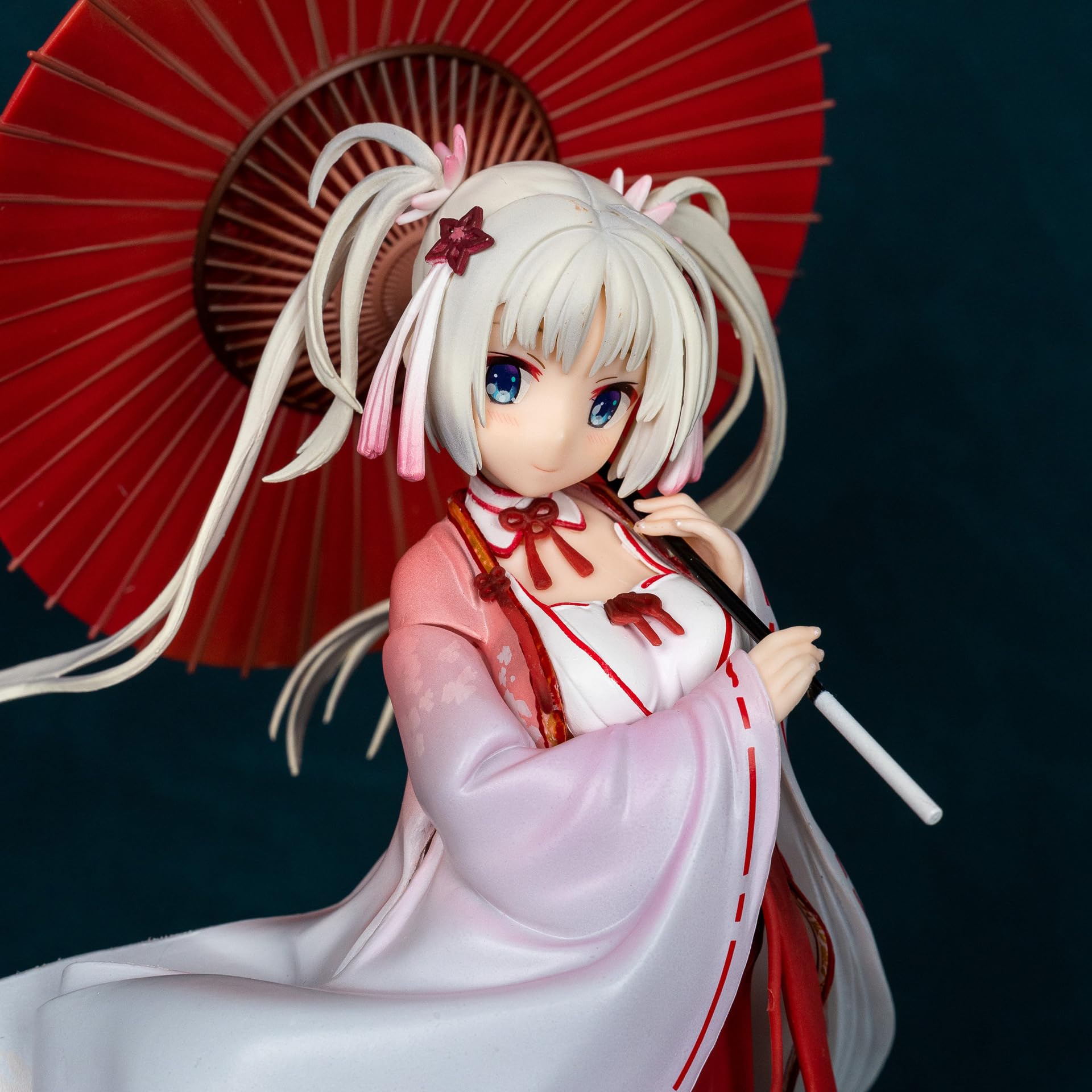 あみあみ限定 笑顔パーツ付き　千恋*万花 朝武芳乃 1/7 完成品フィギュア ゲーム『千恋＊万花』より、「朝武芳乃」が1/7スケール