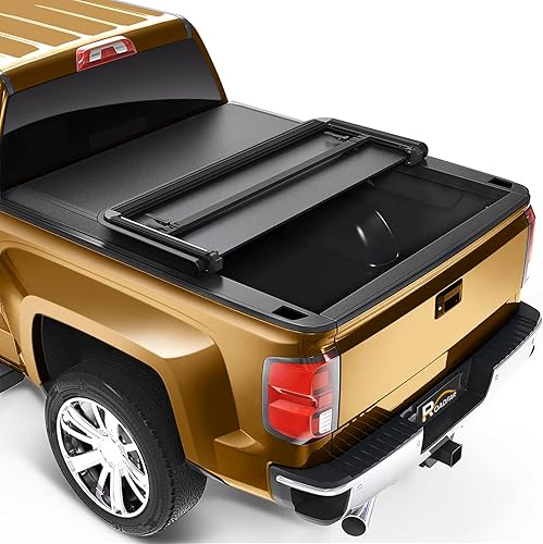 Miniatura 1 de ROADFAR Tonneau Fundas para Ford Ranger 2019-2020 - Fundas suaves de tres pliegues para camiones  Se adapta a camas de 5 pies