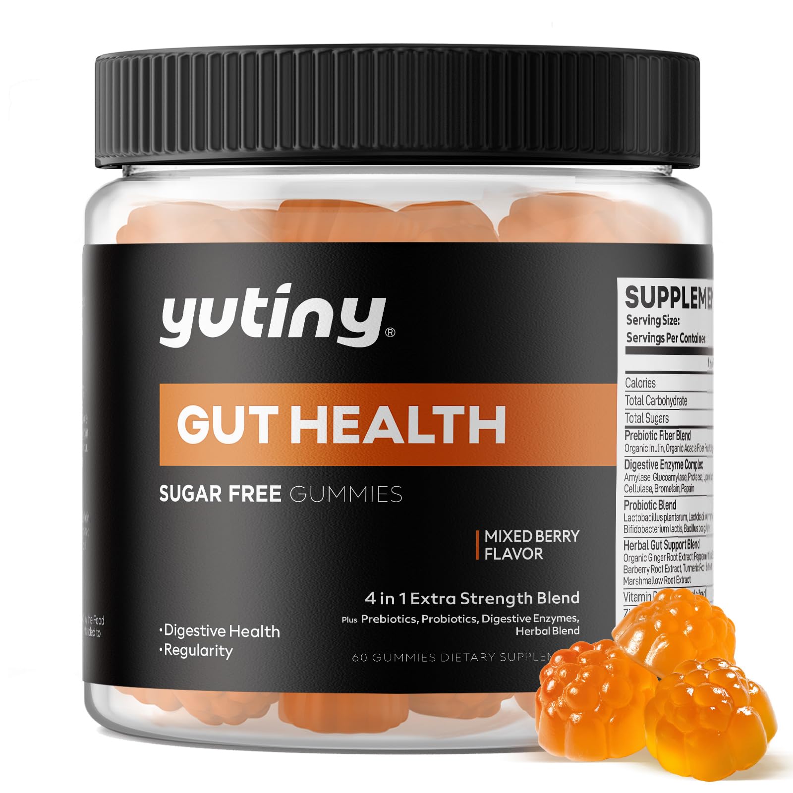 Prebiotics Probiotics & Digestive Enzymes Gummies, 60 Count