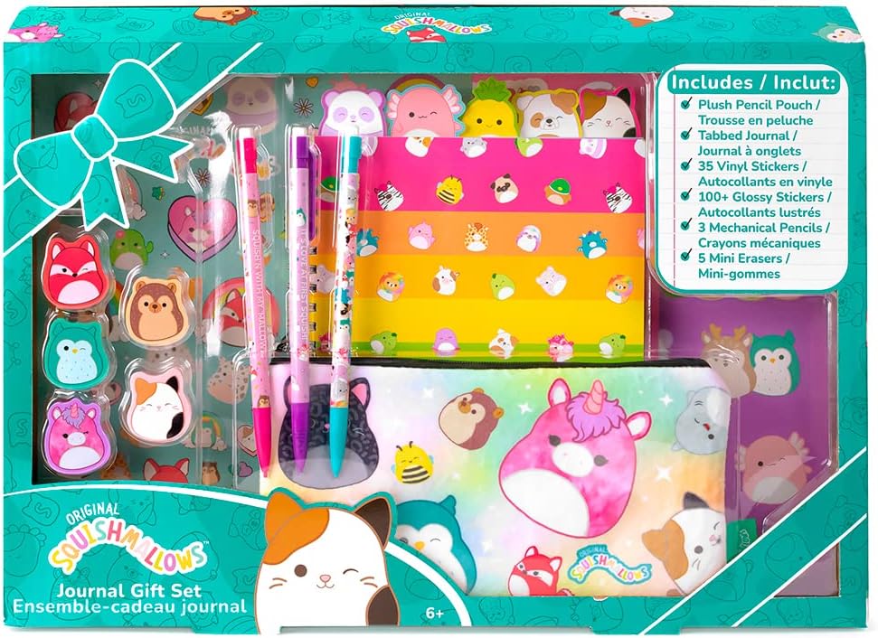 Fashion Angels Squishmallows Journal Coffret cadeau Comprend un