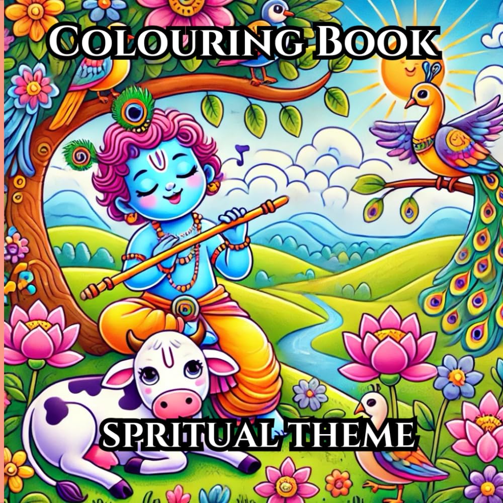 Colouring book for kids! Mindfulness and Spritual theme: Discover the joy of spiritual creativity