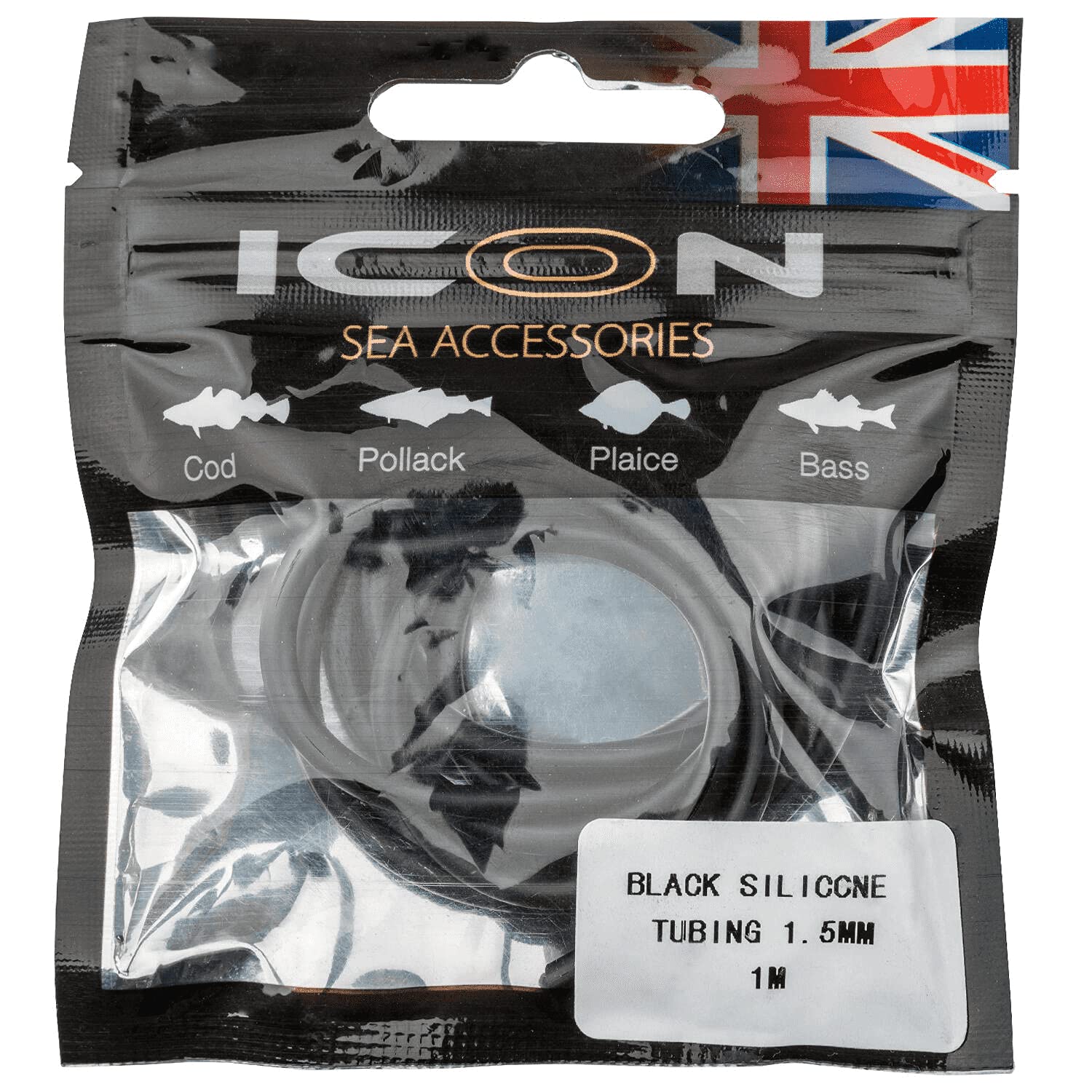 LEEDA Icon Black Silicone Tubing 1.5mm