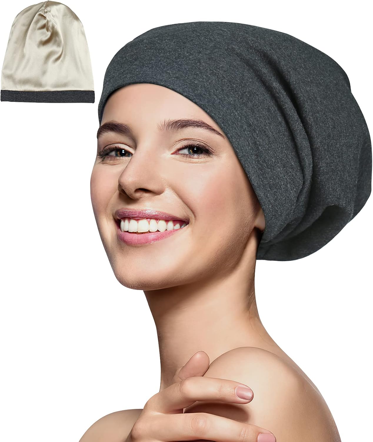 Silk sleep cap for curly hair Clearance