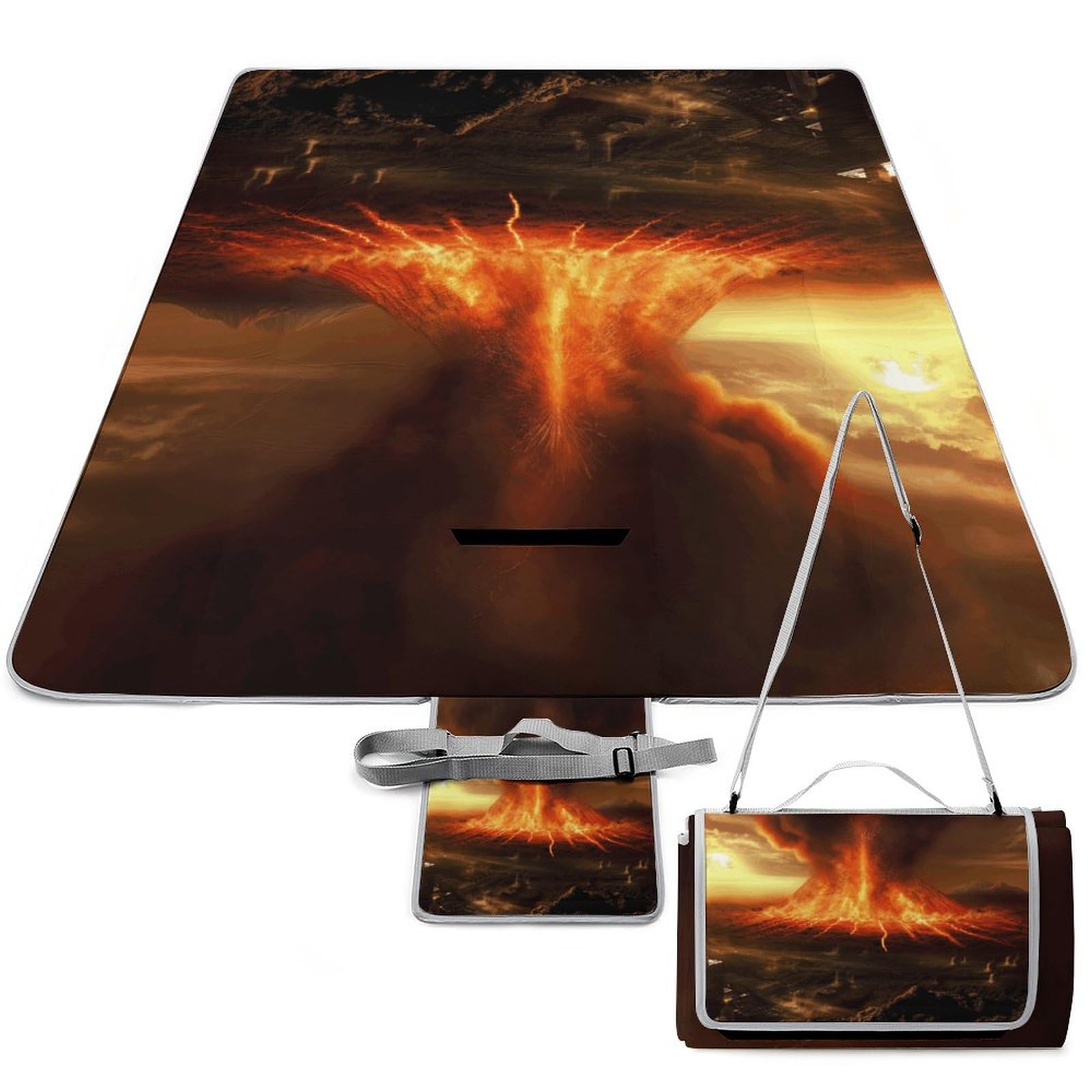 Tapis de parc anti-sable Volcano pour pique-nique sans humidité sur l'herbe