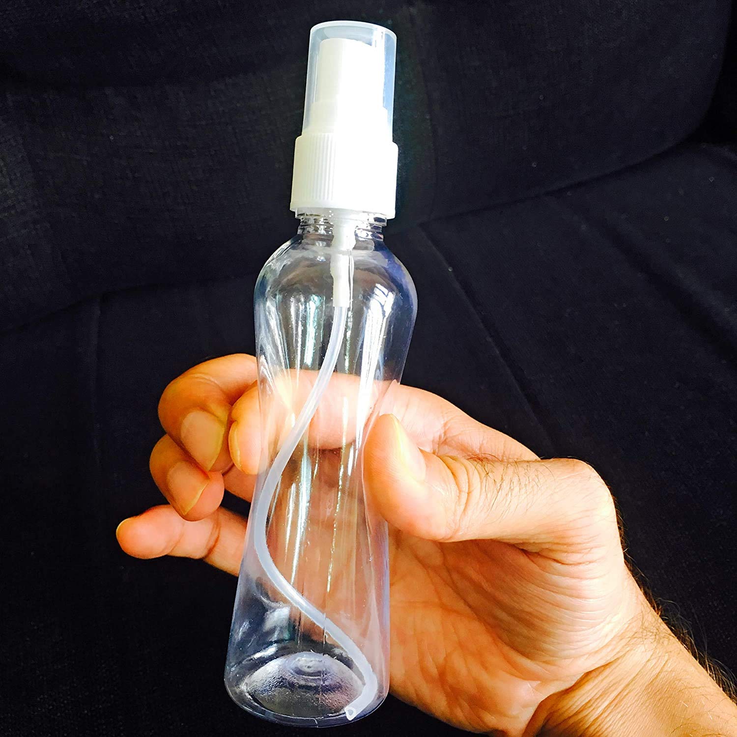 Urban king® 100ml Empt Refillable Fine Mist Sprayer Spray Bottle Atomizer with Ultra-Fine Mist Pump for Multipurpose Purposes (PACK OF 4)