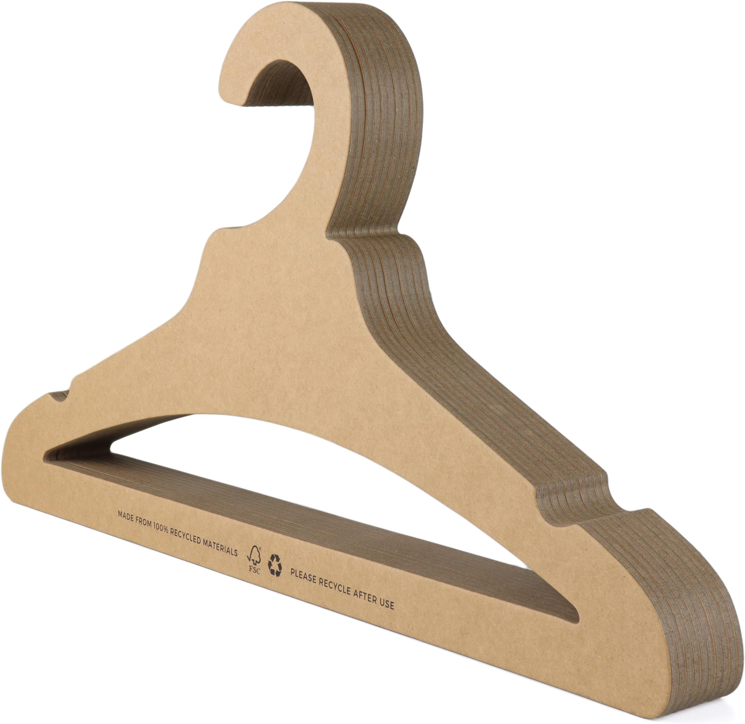 Koobay 17" Eco Paper Cardboard Shirt Recyclable Cloth Coat Hangers (20