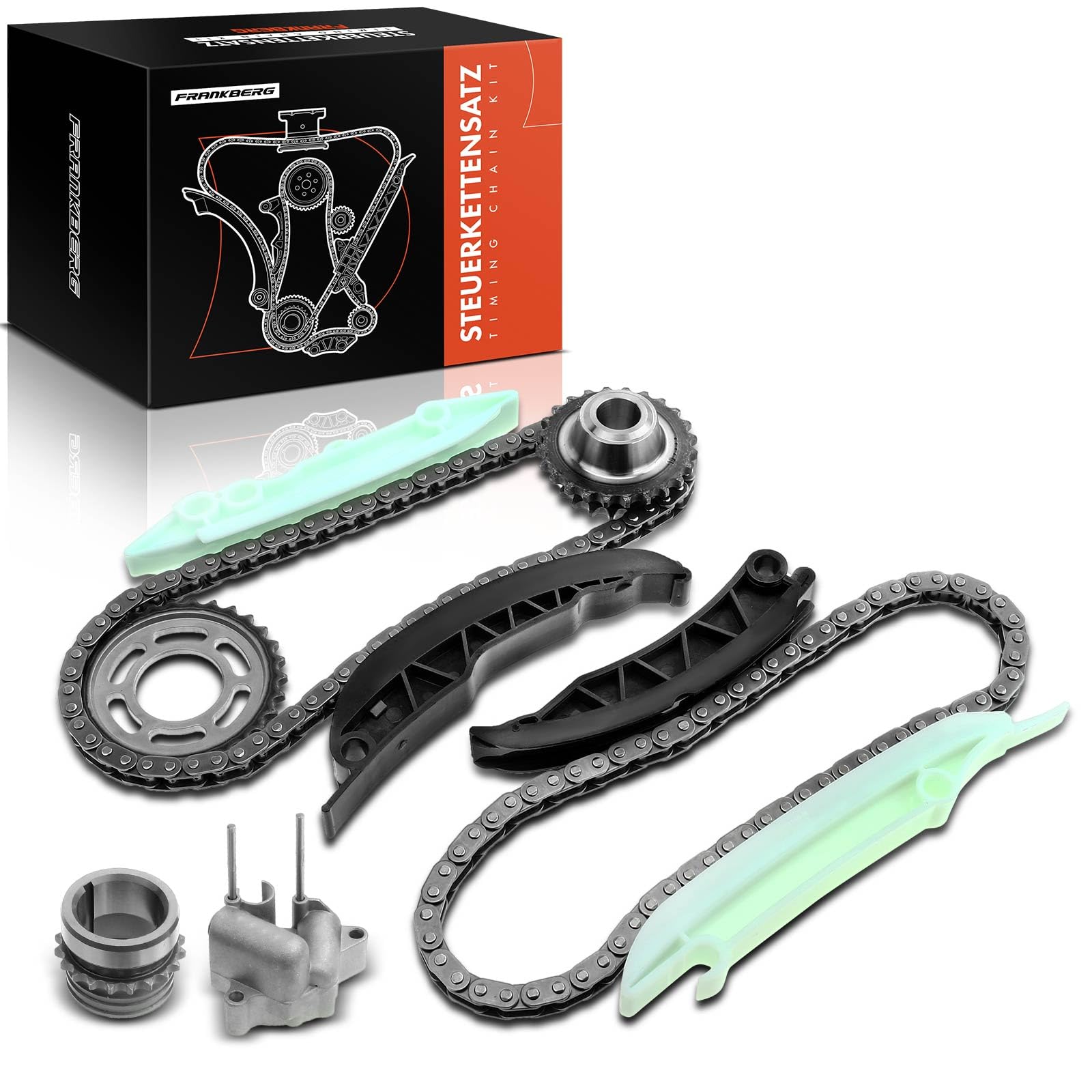Frankberg Kit de cadena de distribución 11217787280 | Compatible con: Serie 3 Compact E46, Serie 1 E87, Serie 3 E46, Serie 5 Touring E61, Serie 3 Touring E46, Serie 3 Coupé E46