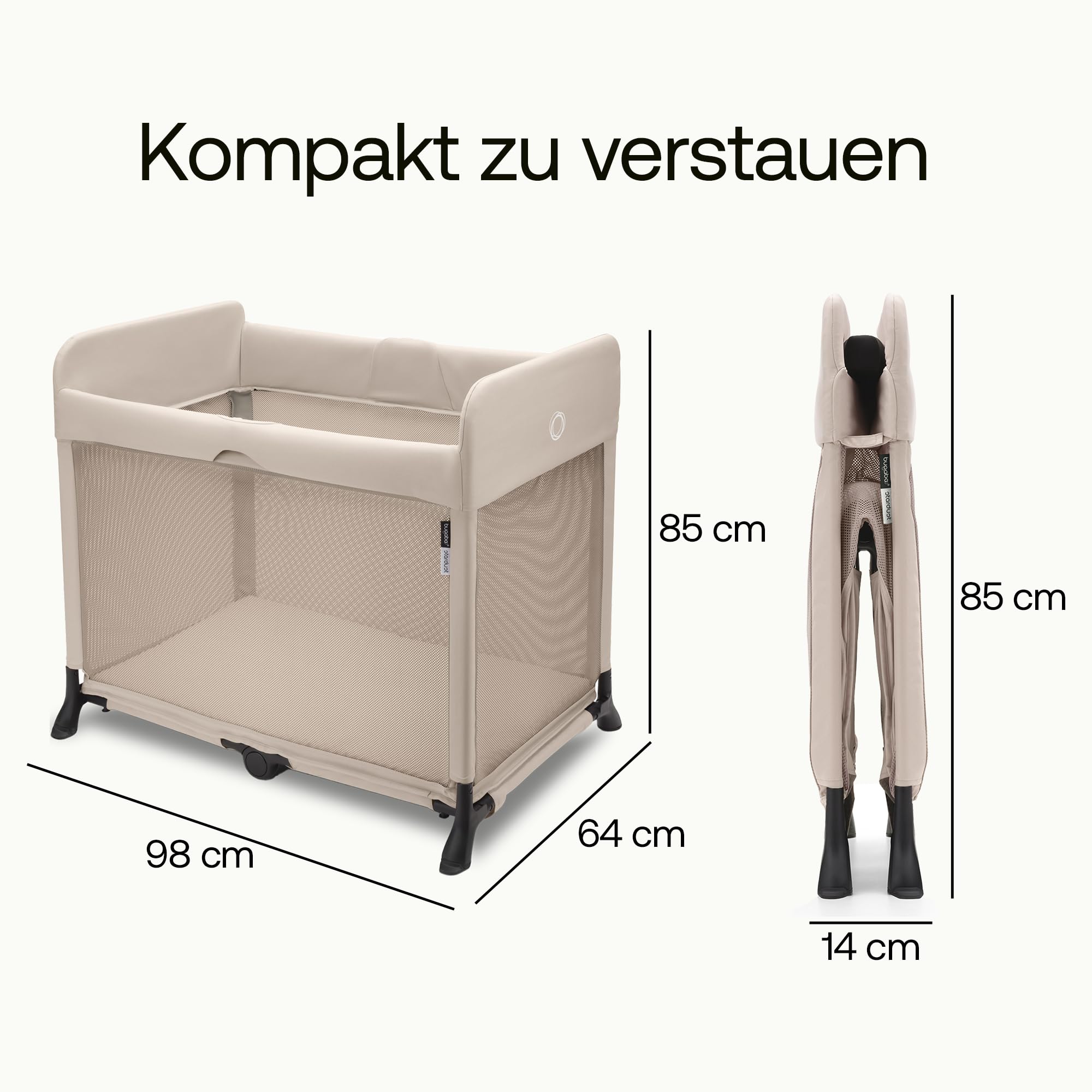 Bugaboo Stardust, 2-in-1, leichtes, kompaktes und faltbares Reisebett