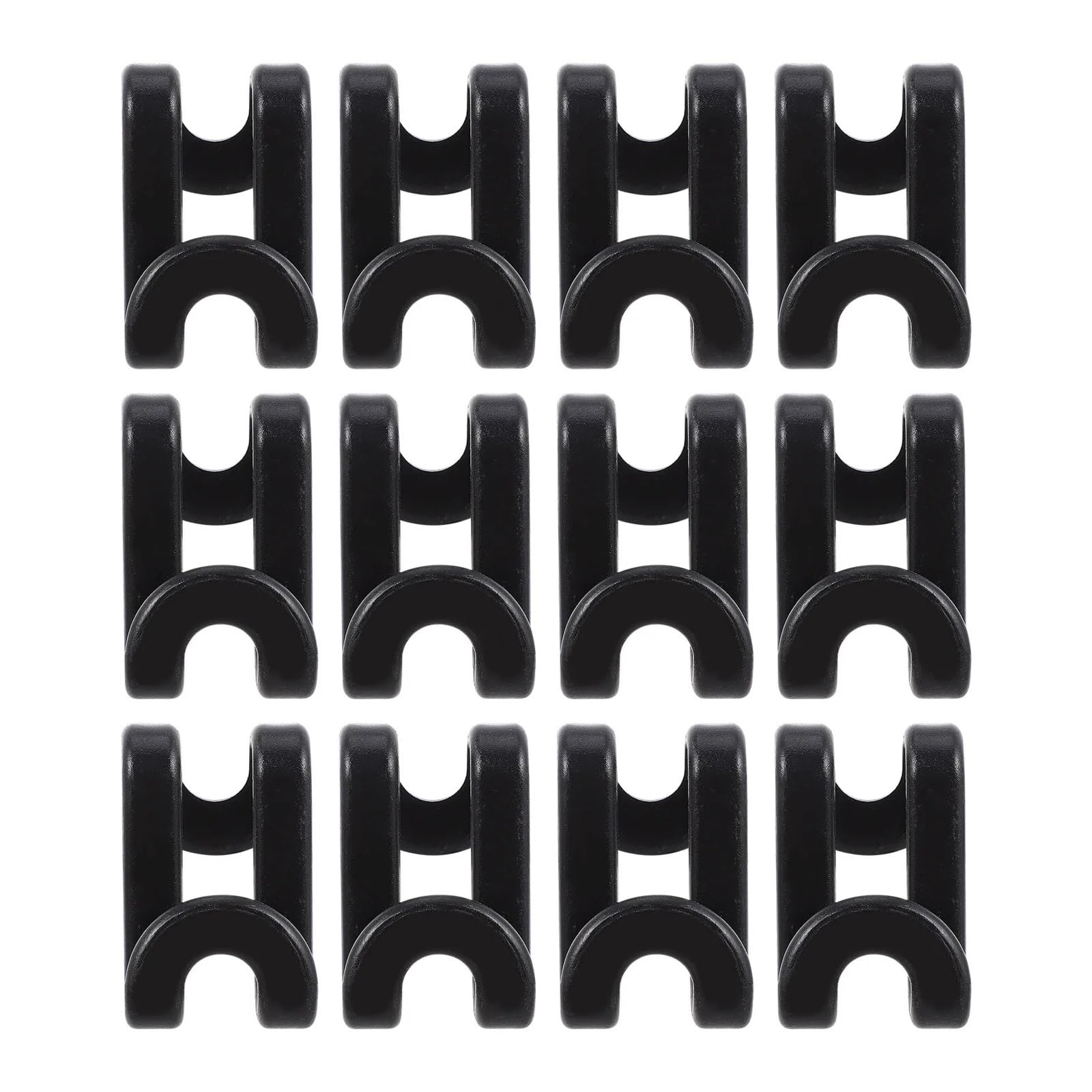 Clothes Hanger Connector Hooks 50pcs shaped Hooks Premium ABS Smooth Edges Non slip Closet ganizer Storage Wardrobe Hanger Linkage Hook Clothes Rack for Wardrobe Storage