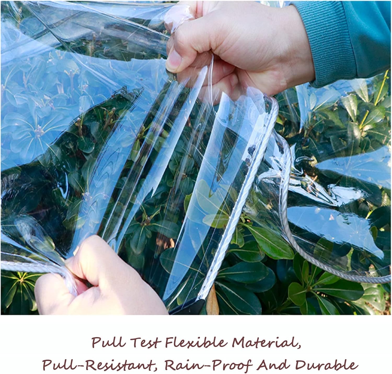 Ripstop Tarp Cover, 450g/㎡ Heavy Duty Clear Tarpaulin Durable Tarps Waterproof, for Outdoor Curtains Tent(3.28x6.56ft/1x2m)