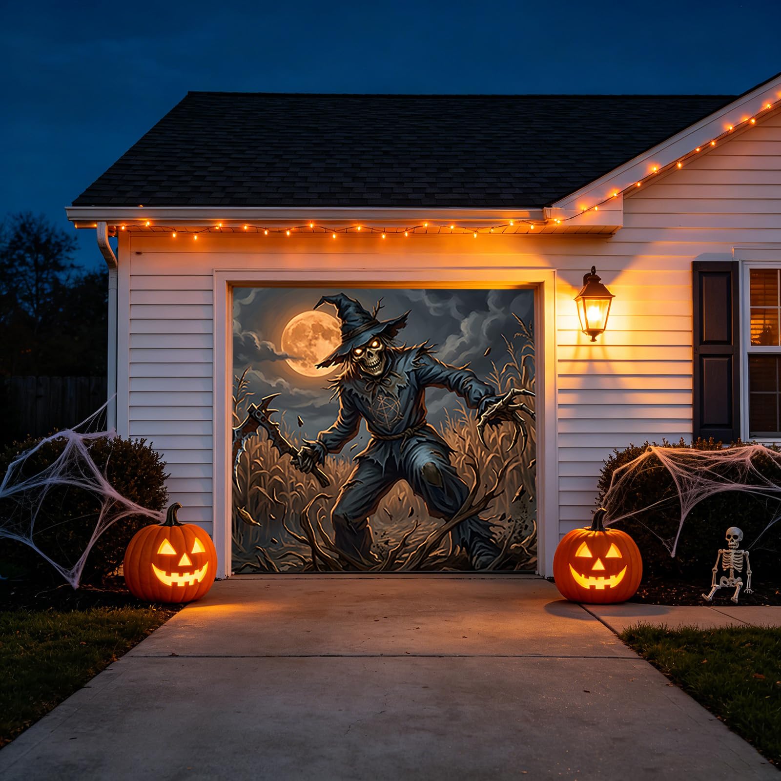 Halloween dekoracja horror impreza tło zewnętrzne do ogrodu