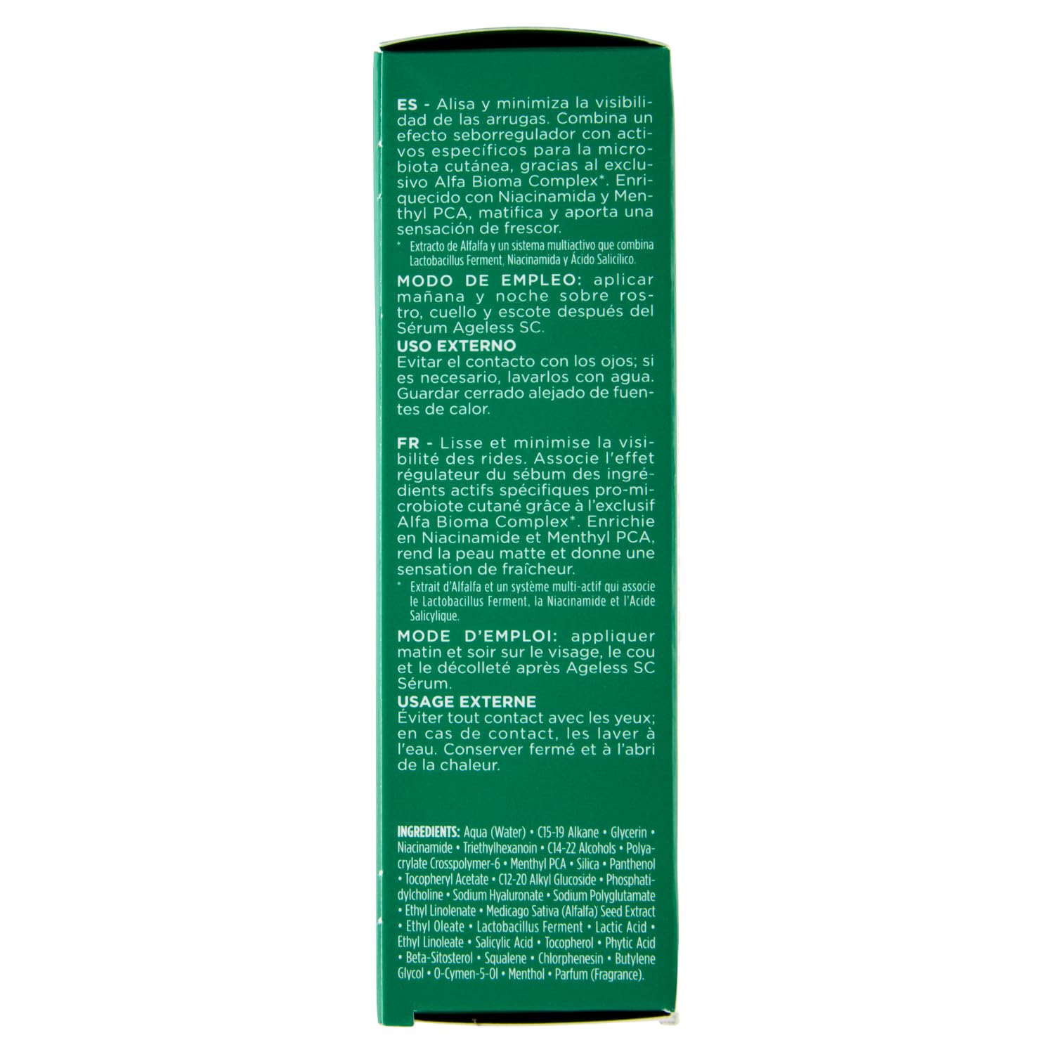 Rilastil Ageless SC Sebum Control, Crema antirughe oil free levigante e idratante con Alfa Bioma Complex e Niacinamide, 40 ml