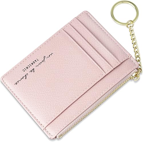 Miniatura 8 de URAQT Cartera para tarjetas de crédito, cartera ultradelgada de cuero a la moda, funda delgada y minimalista para tarjetas de crédito, carteras de