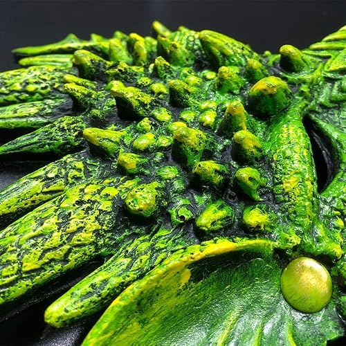 Miniatura 3 de Alodidae Máscara de dragón 3D, disfraz de fiesta de Halloween, cosplay para adultos y hombres, máscaras de media cara de animales aterradores