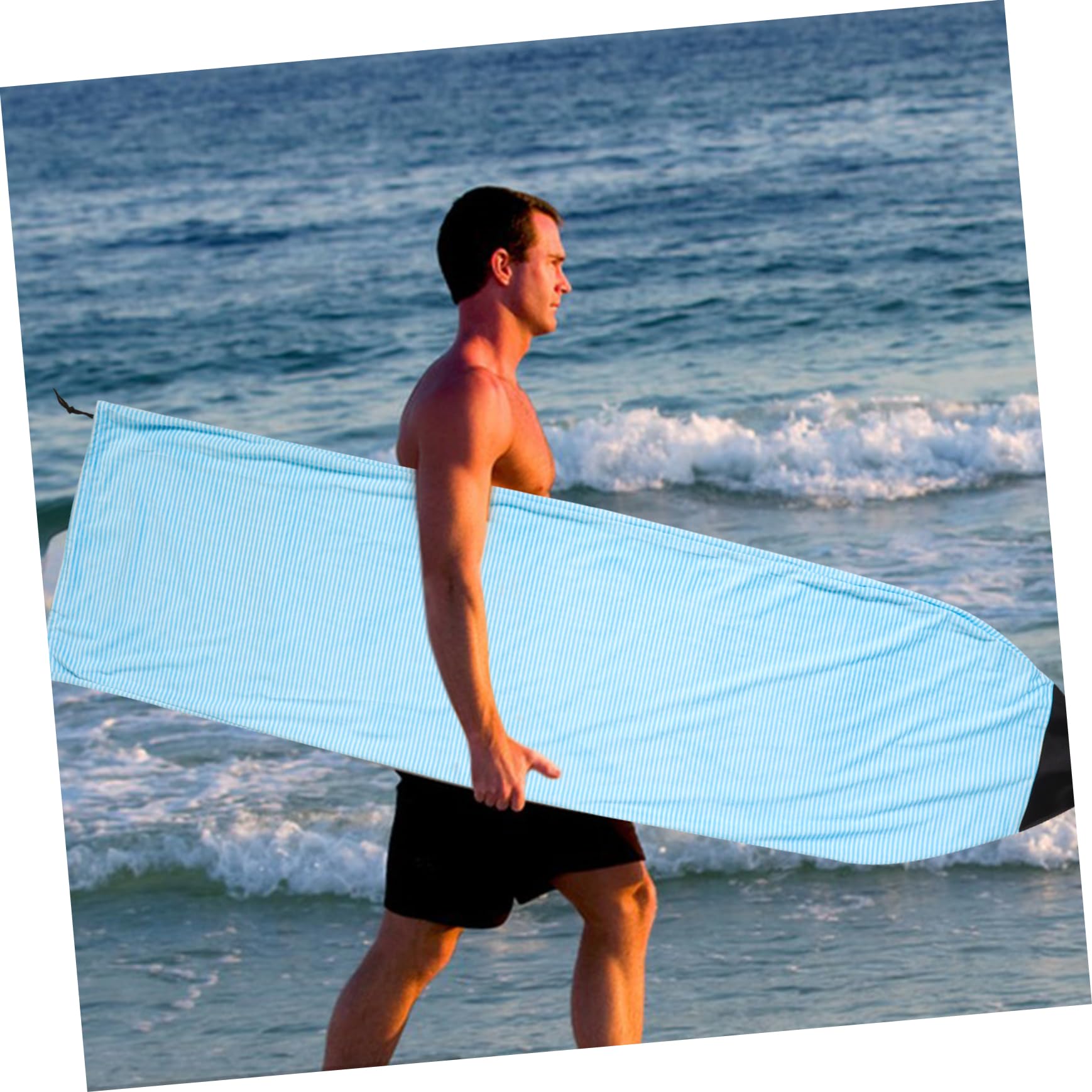 Happyyami Funda De Surf Plegable y Ligera Protección UV Calcetín para Tabla De Surf y Wakesurf para Viajes y Almacenamiento Compatible Medidas De Tablas