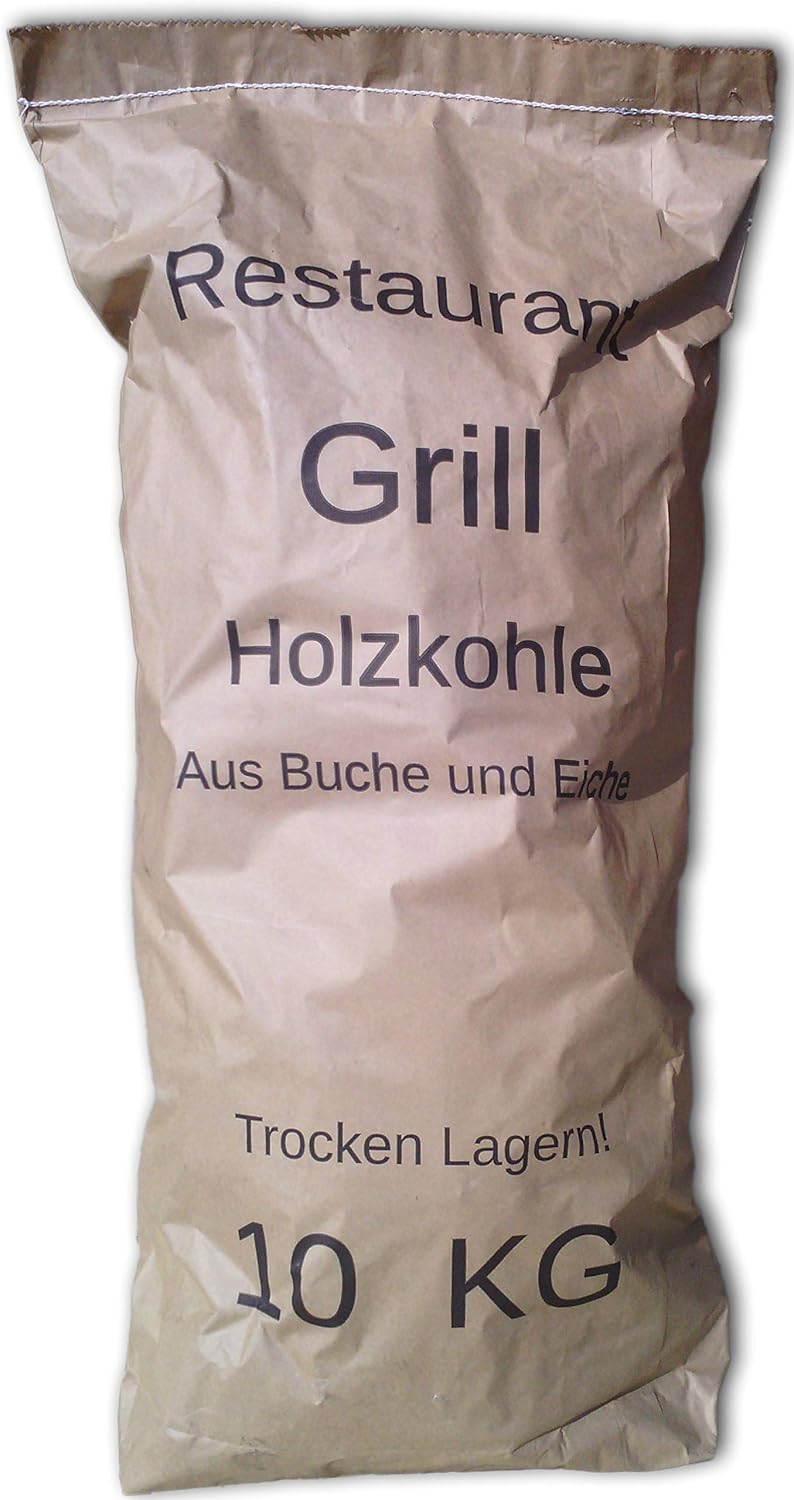 BIOGRILL Holzkohle 20kg - Premium Buchenholzkohle Für Perfektes Grillvergnügen | 2x10kg Sack